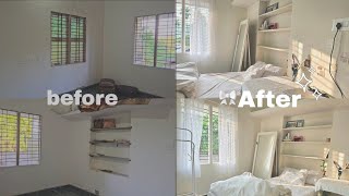 Aesthetic Room Makeover  Indian Girl Shopping Pinterest Inspired Cleaning and Organizing [upl. by Ahsinned436]