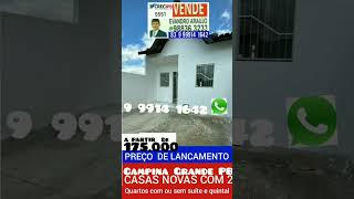 CASAS A VENDA CAMPINA GRANDE PRÓXIMO AO HOSPITAL DE TRAUMAevandrocorretormissionario [upl. by Irene]