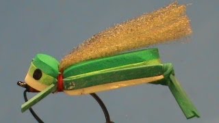 Fly Tying a Weedless Foam Grasshopper with Jim Misiura [upl. by Aiva381]