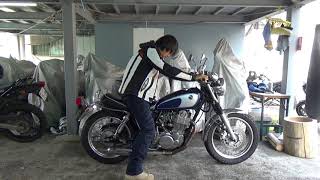 ヤマハSR400参考動画：デコンプなしキックの仕方 [upl. by Meggs]