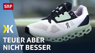 Laufschuhe im Test Hält das Material von On Adidas Nike amp Co  2022  Kassensturz  SRF [upl. by Esoryram]