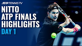 Thiem vs Tsitsipas Nadal vs Rublev  Nitto ATP Finals 2020 Day 1 Highlights [upl. by Marketa]