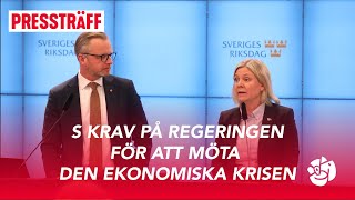 LIVE S krav på regeringen för att möta den ekonomiska krisen [upl. by Oiramad456]