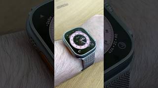 Apple Watch Ultra 2 Looks Beautiful with Silver Stainless Steel Milanese Loop shorts viral apple [upl. by Nyleahs]