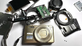 Nikon Coolpix S7000 motherboard replacement Teardown [upl. by Cirde]