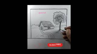 Easy Scenery Pencil Drawing  How to Easy Step by Step Scenery Drawing drawing scenery ।। [upl. by Aurelea]