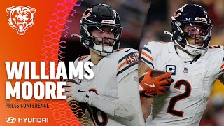 Williams Moore talk offensive chemistry  Chicago Bears [upl. by Georas354]