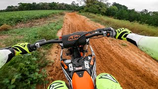 How to Ride a 2 Stroke  Wide Open KTM 250 SX [upl. by Clift]