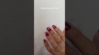 Uñas rojas decoradas ♥️ esmaltado semipermanente [upl. by Pylle]