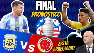 Final Copa América Argentina vs Colombia Pronóstico ¿Ayudaron a Messi a llegar a la Final [upl. by Alithea]