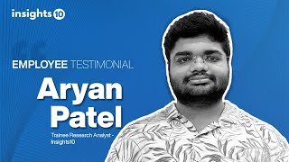 quotEmployee Testimonials  What Makes Insights10 an Exciting Place to Workquot [upl. by Assirram425]