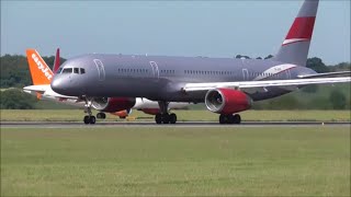 Busy Afternoon at London Luton Airport LTN  180716 [upl. by Wurtz70]