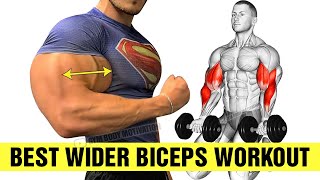 5 BEST Exercises for WIDER BICEPS [upl. by Ellehsar275]