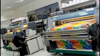 Modern Textile Printing Technology amp Machine [upl. by Grearson842]