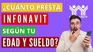 ¿Cuánto presta Infonavit según edad y sueldo mensual 😱 [upl. by Burley387]