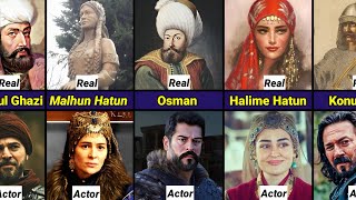 Real Pictures of Characters of Kuruluş Osman vs Diriliş Ertugrul [upl. by Trescott412]