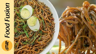 Green Chilli Oil Egg Noodles Recipe by Food Fusion [upl. by Llerrod]