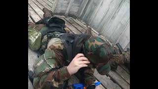 Airsoft at American milsim Skirmish paintbal [upl. by Yrneh]