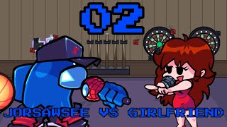 GIRLFRIEND AND THE EVIL IMPOSTORS  02 Jorsawsee VS GirlfriendFNF VS IMPOSTOR V4 [upl. by Annavas474]