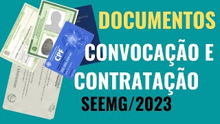 Veja Quais os Documentos Exigidos Para a Convocação e Contratação Atestado Médico SEEMG 2023 [upl. by Aleacim96]