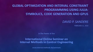 Global optimization and interval constraint programming using Julia Symbolics code generation GPU [upl. by Genie]