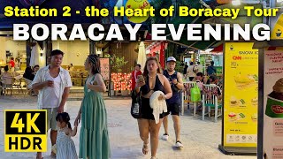 BORACAY EVENING September 2024 Walking Tour along the Beach D’Mall amp Streets Boracay Philippines [upl. by Brendis]