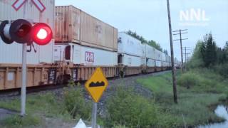 CN RAIL Intermodal Train Armstrong Ontario [upl. by Ssirk]