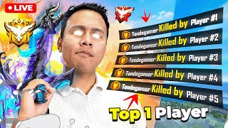 85000 Rank Score 😱 Top 1 Grandmaster Live Push with V Badge Youtubers freefire live tondegamer [upl. by Scot]