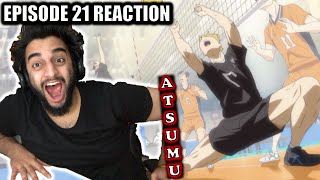 ATSUMU VS NISHINOYA  MIYA TWINS  HAIKYUU SEASON 4 EPISODE 21 LIVE REACTION [upl. by Enimzzaj840]