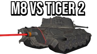 M8 Greyhound VS Tiger 2 Tank Armor Simulation [upl. by Atoked]