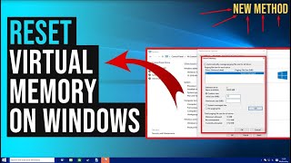 How to reset virtual memory in windows10 2024  EASY [upl. by Hajan]