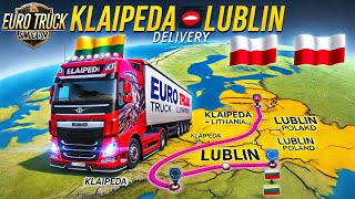 Euro Truck Adventure Klaipeda to Lublin Delivery  Baltic to Poland Haul  002 [upl. by Luthanen]