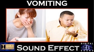 Vomiting Sound Effect  HI  RES AUDIO [upl. by Ahsita]