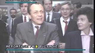 Abbeville  visite de Michel ROCARD en hommage au peintre MANESSIER [upl. by Eenrahc]