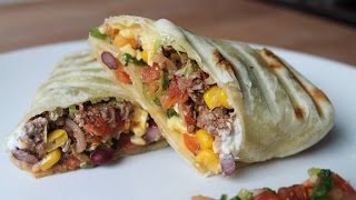 Burritos mit Hackfleischfüllung Rezept  Beef Burritos Recipe  ENG SUBS [upl. by Wayland]