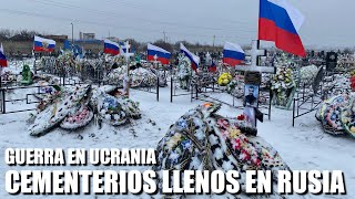 GUERRA EN UCRANIA CEMENTERIOS LLENOS EN RUSIA [upl. by Aidul]