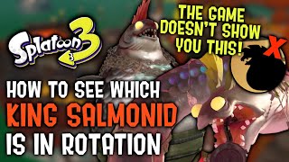 How to See Which King Salmonid is in Rotation  Splatoon 3 Guide [upl. by Hars546]