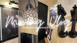 Moving Vlog Bathroom Makeover Part 2 • Apartment living • Decorate With Me [upl. by Salome]