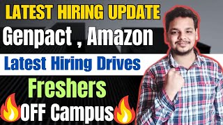 Amazon  Genpact  TCS  Optum Hiring  OFF Campus Drive  2025  2024  2023 Batch Hiring Freshers [upl. by Tijnar]