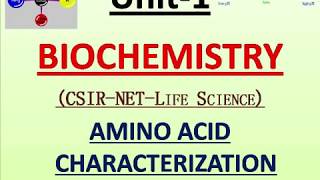 Lecture no 02 Properties of AMINO ACID BiochemistryUNITI [upl. by Atnas]