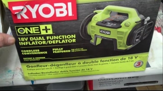 Ryobi One Inflator  Deflator Unboxing  P731 18v Dual Function InflatorDeflator Review  WT [upl. by Cypro]