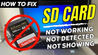 How to Fix SD Card Not Detected  Showing Up  Recognized  3 Methods [upl. by Tillinger482]