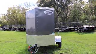 4x6 Continental Cargo  Enclosed Trailer [upl. by Yren]