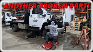 Changing The Transmission Cooler Lines On Our 2008 C5500 [upl. by Nohsav111]