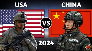 USA vs China Military Power Comparison 2024  China vs USA Military Power 2024 [upl. by Nnasus]