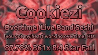 Cookiezi  KNOWER  Overtime Live Band you got my heart working overtime HD 8778 ★84 Fail [upl. by Eninahs]