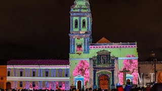 QUITO FESTIVAL MAPPING  IGLESIA DE SANTO DOMINGO quito ecuador [upl. by Romine690]