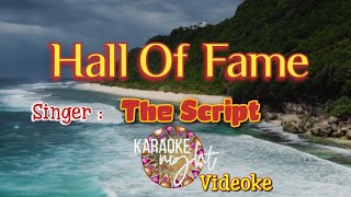 HALL OF FAME  THE SCRIPT  KARAOKE  VIDEOKE [upl. by Assillam]