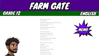 Farm Gate by Uys Krige Unseen Poetry Memo [upl. by Modnar358]