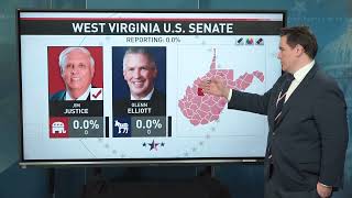 GOP flips Senate seat Trump and Harris start notching Electoral College victories [upl. by Ahsahtan567]